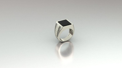 uomini anello gioielli menring ringmen gioiello moda gemme menhard uomo anelli 3d print model - Mito3D