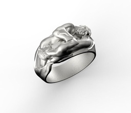men ring jewelry gold silver jewellery jewel wedding engagement body sterling rings 3d print model - Mito3D