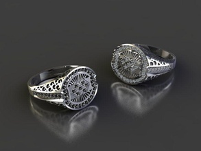 hombres anillo joyería joya plata libra esterlina anillos 3d print model - Mito3D
