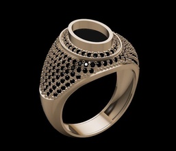 uomini squillare orecchino oro argento gioiello gioielleria anelli 3d print model - Mito3D