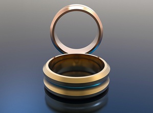 uomini squillare design oro argento gioielleria gioiello diamante brillante lusso nozze uomo moda moderno gemma sterlina bellezza anelli 3d print model - Mito3D