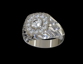 Männer ring 001 Schmuck gold Silber Männer-ring sterling Platin Edelsteine diamond Licht zum ansehen ruby Saphir emerald der Topas Luxus Mode design Mode-Schönheit weiß 3d Ringe 3d print model - Mito3D
