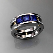 uomini squillare 01 gioielleria lusso elegante gemma oro argento nozze diamante orecchino braccialetto collane pendente rinoceronte accessorio bellezza moda design cad gioiello anelli 3d print model - Mito3D
