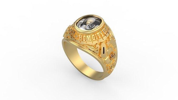 men ring 109 man signet silver jewel jewelry diamonds gold printable platinum rings 3d print model - Mito3D