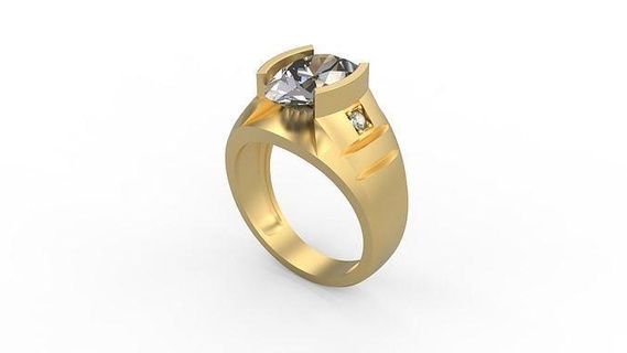 men ring 157 man signet silver jewel jewelry diamonds gold printable platinum rings 3d print model - Mito3D