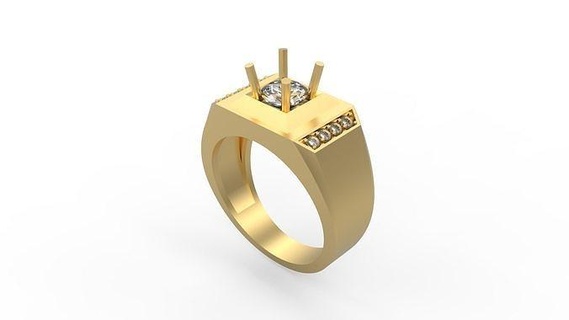 men ring 160 ring men man signet silver jewel jewelry diamonds men men ring gold printable platinum rings  3d print model - Mito3D