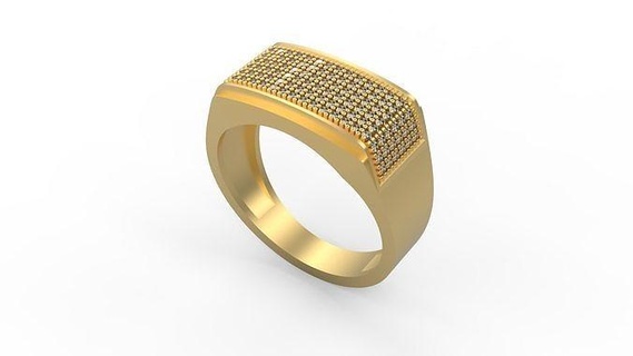 men ring 161 ring men man signet silver jewel jewelry diamonds men men ring gold printable platinum rings  3d print model - Mito3D