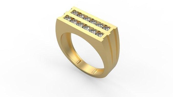 men ring 191 ring men man signet silver jewel jewelry diamonds men men ring gold printable platinum rings  3d print model - Mito3D