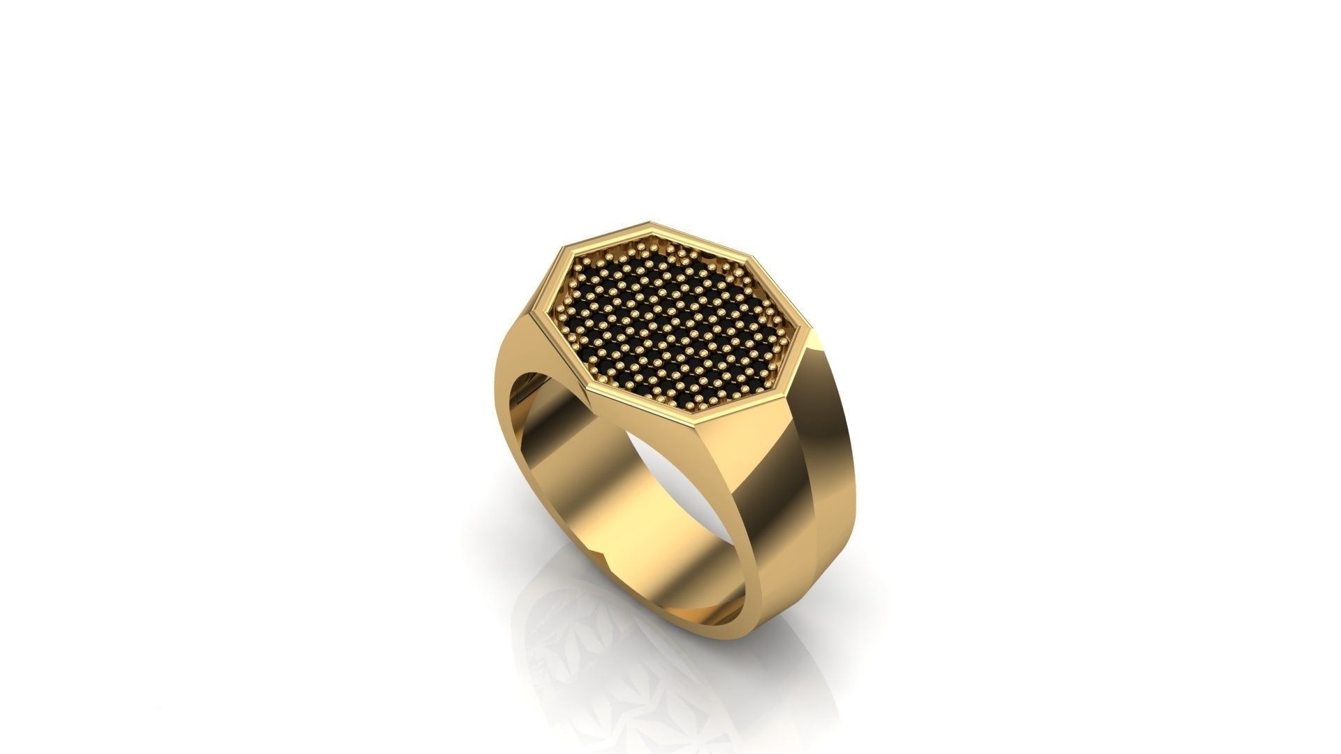 homens anel 32 ouro joalheria prata imprimível diamante jóia jóias gema esterlina moda platina argolas 3D print model - Mito3D