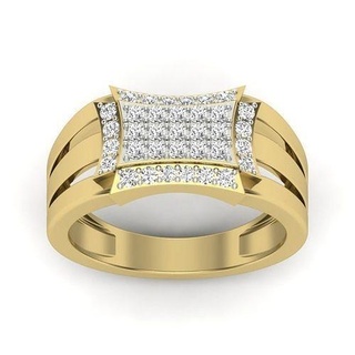 Männer Ring 3dm Einzelheiten Schmuck Gold Diamant Juwel druckbar wertvoll Hochzeit Engagement modisch Ringe Silber Luxus Mode 3d print model - Mito3D