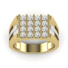 Hommes bague 3dm stl rendre 3d impression modèle mode imprimable bijoux or engagem platine diamant mariage engagement brillant beauté anneaux 3d print model - Mito3D