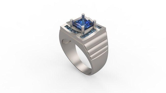men ring 56 ring men man signet silver jewel jewelry diamonds men men ring gold printable platinum rings  3d print model - Mito3D