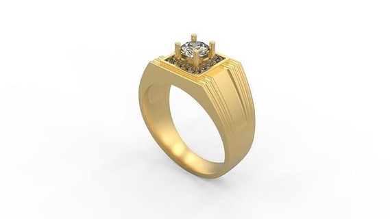 uomini squillare 77 uomo sigillo argento gioiello gioielleria diamanti oro stampabile platino anelli 3d print model - Mito3D