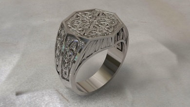 homens anel céltico enfeites joalheria negócio imprimível engagem colar ouro prata jóias diamante enfeite platina rhino3d impressão cafajeste moda beleza jóia argolas 3d print model - Mito3D