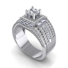 uomini squillare mrd1 6 anelli design diamanti gioielleria lusso romantico nozze oro platino argento rosa collezione vinatage orecchino braccialetto pendente collana braccialetti fascino cad 3d print model - Mito3D