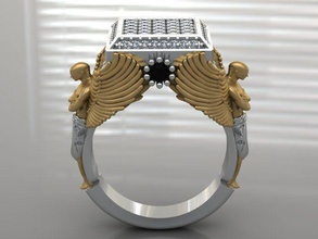 erkekler yüzük yazdır model altın takı gümüş elmas yazdırılabilir mücevher nişan sterlin angagem cad shayeste tasarım kadin gergedan zbrush moda yüzükler 3d print model - Mito3D