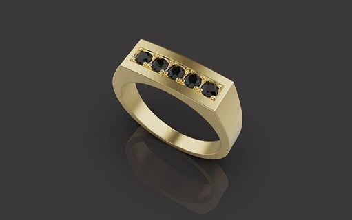 men rings 0063 jewelry ring gold printable diamond silver jewellery platinum brilliant fashion luxury jewel gem world lux rosgold 3d print model - Mito3D