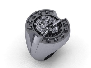 men rings 04 jewelry man menrings jewel motorcycle club gold fashion style 3d print model - Mito3D