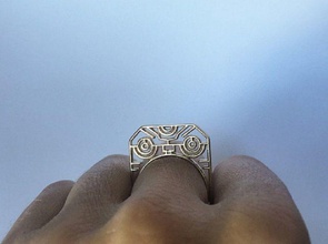 men s ring tribal jewelry man modern australia rings 3d print model - Mito3D