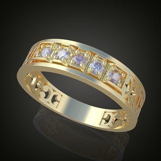 hombres Boda anillo 3d 0062 impresión model10 platino joyería joya oro plata colgante pendiente colgantes diamante lujo anillos arete pendientes pulsera collar cadenas 3d print model - Mito3D