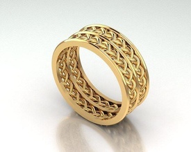 Männer Frauen Ring Schmuck Gold Silber druckbar Diamant Juwel Mode engagem Engagement Hochzeit Schönheit Sterling 3d print model - Mito3D