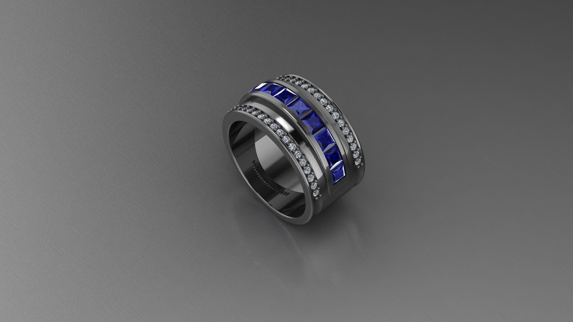 hommes femmes anneaux 0010by bijoux les de l'anneau or le diamant joyau la mode gem d'argent 3D print model - Mito3D