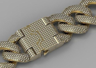 erkeklerin bilezik a saçılma of elmaslar moda giyinmek erkek bileziği havalı dekorasyonlar şık takı bilezikler 3d print model - Mito3D