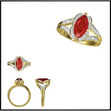 jcd format hommes couleur calcul anneaux vente 3dm bijoux dossiers bague diamant ancien engagement moissanite femmes rose bande 3d print model - Mito3D