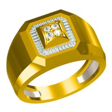 Uomini diamante Fidanzamento anelli gioielleria cad design uomini nozze oro squillare moda gruppo musicale 3d print model - Mito3D