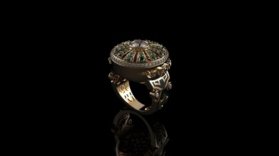 hombres piedra preciosa anillos oro anillo libra esterlina compromiso boda joyería plata brillante zafiro rubí diamante vendimia vestir esmeralda moda belleza joya 3d print model - Mito3D