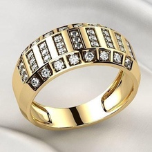 mens gold ring jewel gem rhino rhodium plating 3dprint print diamond wedding engagement brilliant ruby sapphire emerald citrine pave fashion men jewelry rings 3d print model - Mito3D