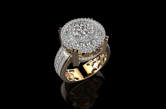 bague en or mens anneaux diamant jaune n2 bijoux d'argent la livre sterling de l'engagement brillant pierre le saphir fiançailles mode beauté hommes ruby les 3d print model - Mito3D