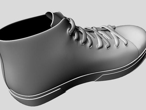 hombres colina baja cima mas alta zapatillas calzado moda único clásico cordon zapato pie ropa elegante conversar impresión zapatos 3d print model - Mito3D