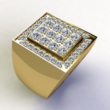 masculino anel jóia gema Casamento noivado jóias diamante prata joalheria engagem ouro moda branco brilhante roupa beleza 3d print model - Mito3D