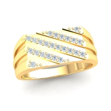 hommes bague bijou gemme mariage engagement diamant bijoux imprimable argent or vêtements brillant saphir mode beauté sterling anneaux 3d print model - Mito3D