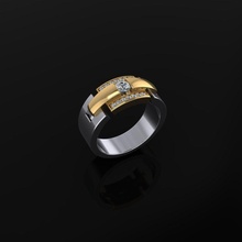 Uomini squillare gioielleria lusso elegante gemma oro argento nozze diamante orecchino braccialetto collane pendente rinoceronte accessorio bellezza moda design cad gioiello anelli 3d print model - Mito3D