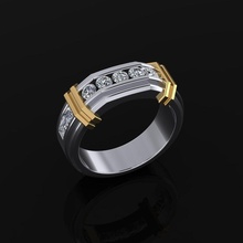 Erkeklerin yüzük takı lüks zarif mücevher altın gümüş düğün elmas küpe bilezik kolyeler kolye gergedan aksesuar güzellik moda tasarım cad yüzükler 3d print model - Mito3D