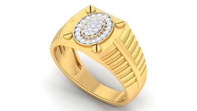 masculino anel imprimível ouro joalheria argolas Casamento jóia prata noivado jóias diamante 3d print model - Mito3D