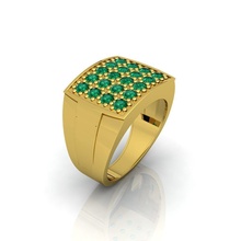 Herren Ring 02 Juwel brillant Engagement Hochzeit Schmuck Diamant druckbar Silber Gold Saphir Mode Schönheit Sterling 3d print model - Mito3D