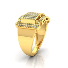 hommes bague 04 bijou gemme mariage engagement bijoux diamant imprimable argent or engagem mode beauté collier sterling anneaux 3d print model - Mito3D