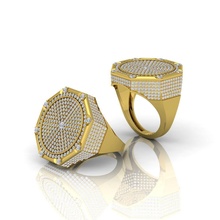 Uomini squillare 3d modello gioiello gemma Fidanzamento nozze gioielleria diamante argento engagement oro moda sterlina bianca brillante zaffiro bellezza anelli orecchini 3d print model - Mito3D