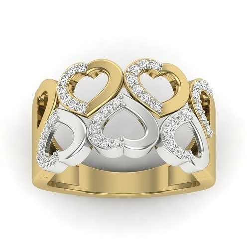 hommes bague diamant anneaux solitaire sterling platine mariage engagement bijoux imprimable or cocktail haute bande palefreniers messieurs Vêtements 3D print model - Mito3D