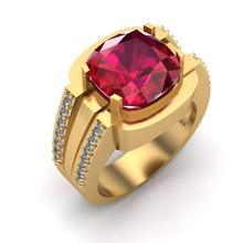 Herren ring Rubin Schmuck Herren-ring ruby gem Juwel bedruckbar ist Diamant-ring genial Saphir sterling solitaire diamant gold vintag emerald Ringe 3d print model - Mito3D