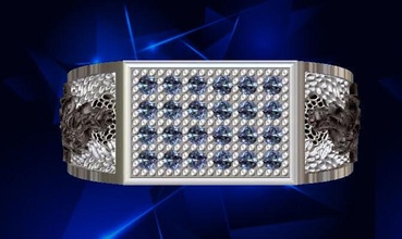 hommes bague confiance mode Hommes bijoux anneaux 3d print model - Mito3D