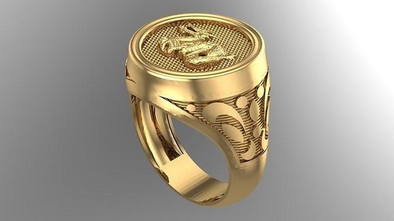 mens rings motif - r07 ring man earring silver jewelry design necklace diamond fasion gold simple chic medusa 3dprint printable special grace collection zbrush solid 3d print model - Mito3D