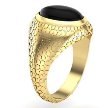 hombres sello anillo negro ónix Roca joyería regalo hermoso imprimible diamantes mujer joya anillos 3ds stl oro alto poligonal naturaleza plata 3d print model - Mito3D