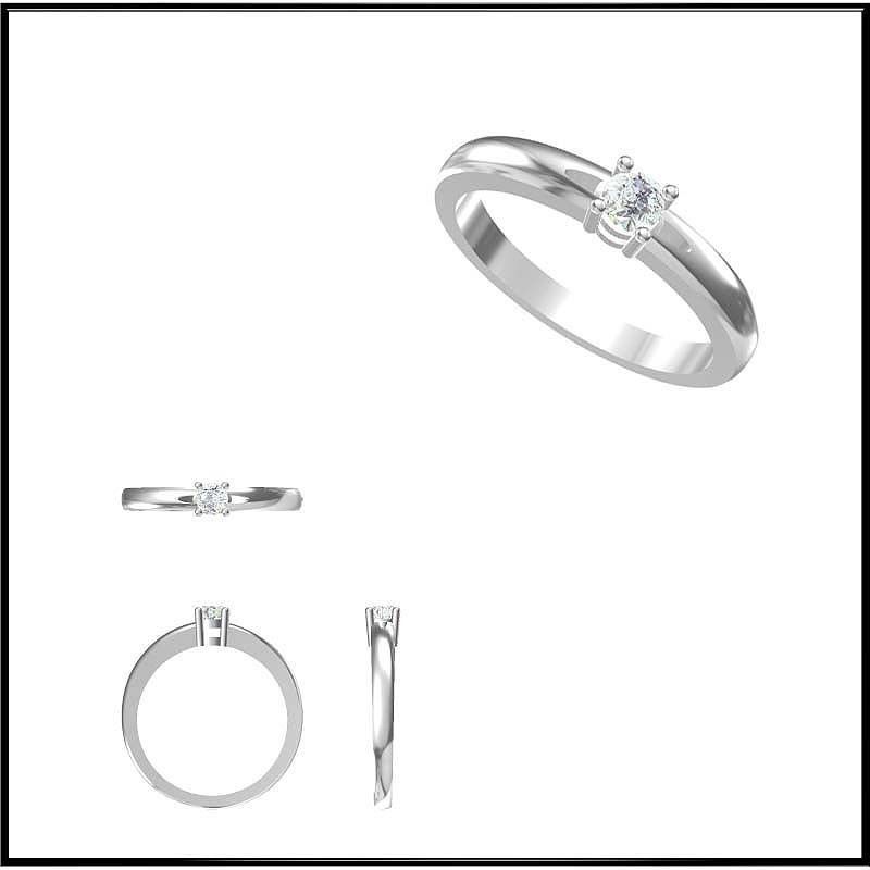 hommes solitaire anneaux vente bijoux dossiers Douane 3dm engagement bague imprimable mariage stl fichier 3D print model - Mito3D