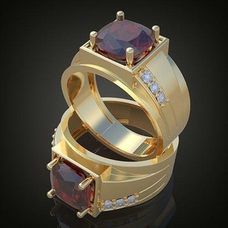 Erkeklerin düğün elmas yüzük 3d 0156 yazdırılabilir model13 platin takı altın gümüş mücevher kolye lüks yüzükler küpe bilezik zincirler bilezikler 3d print model - Mito3D