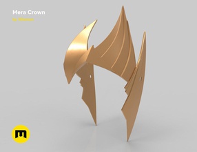 mera corona aquaman película cabeza cosplay dc mar dorado oro juegos juguetes juego accesorios 3d print model - Mito3D