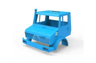 mercedes-benz unimog u mercedes benz cabin car vehicle heavy automobile control truck rc printable tamiya scale hobby diy automotive 3d print model - Mito3D